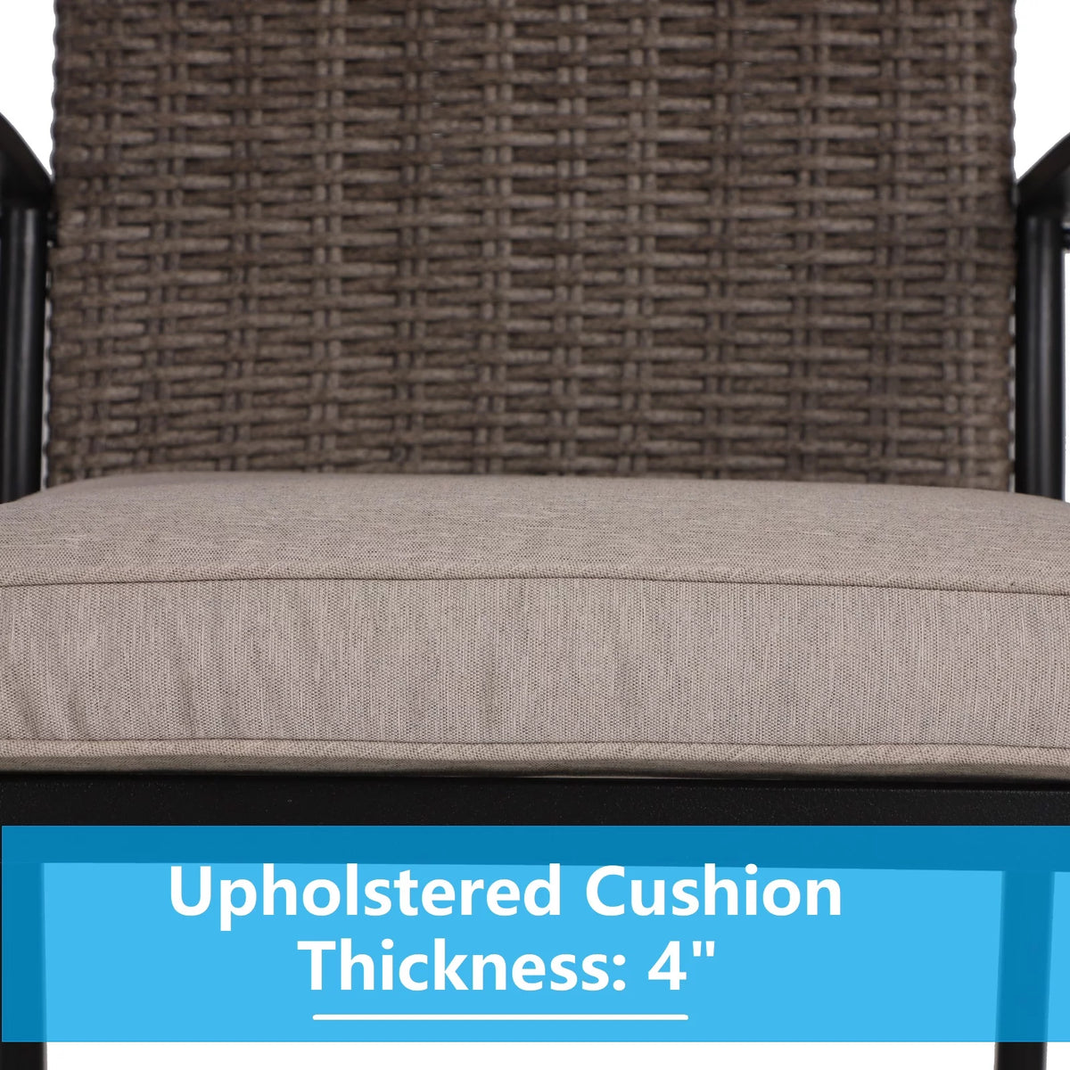 Wicker Rattan Bar Stools Set of 2 J9055