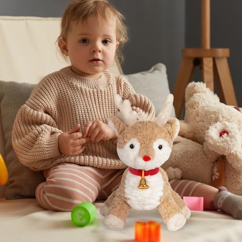 12.6 Inch Reindeer Stuffed Animal Plush Toy Q67406