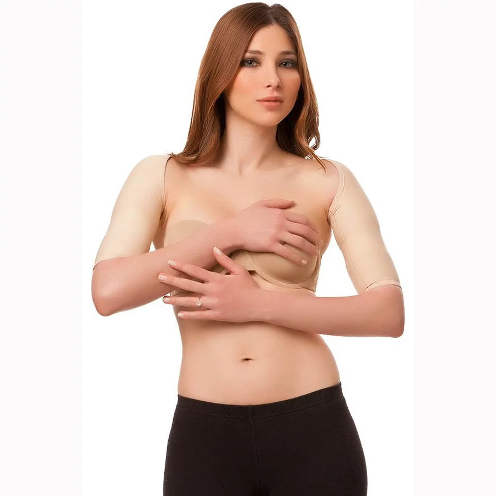 Above Elbow Sleeves with Hook & Eye Closure XL Black V800