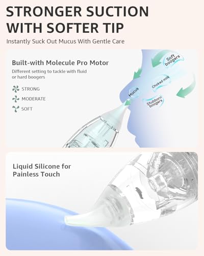 Baby Nasal Aspirator with 3 Soft Silicone Tips R932