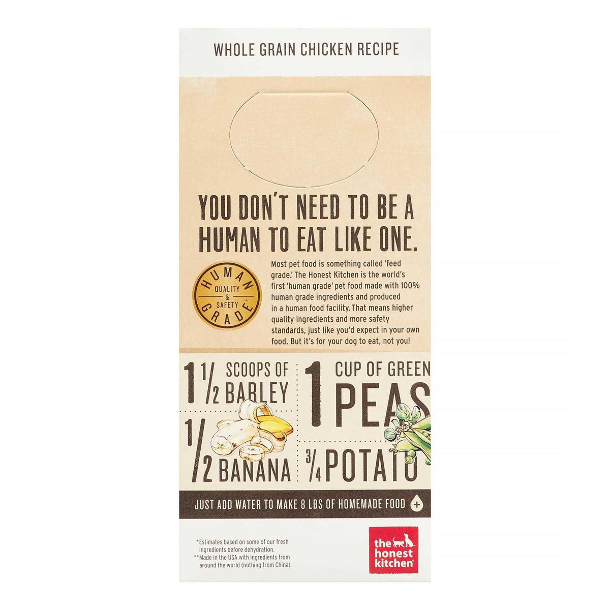 Dehydrated Whole Grain Chicken Dog Food T976802