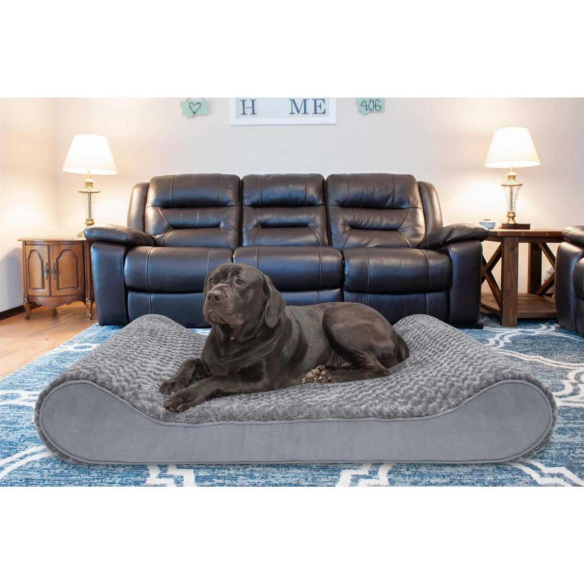 Plush Luxe Lounger Dog Bed P46662