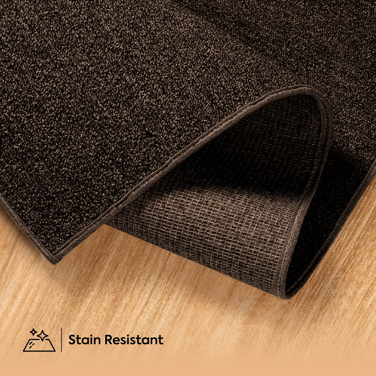 Chocolate 2' x 2' Square Indoor/Outdoor Area Rug V136002