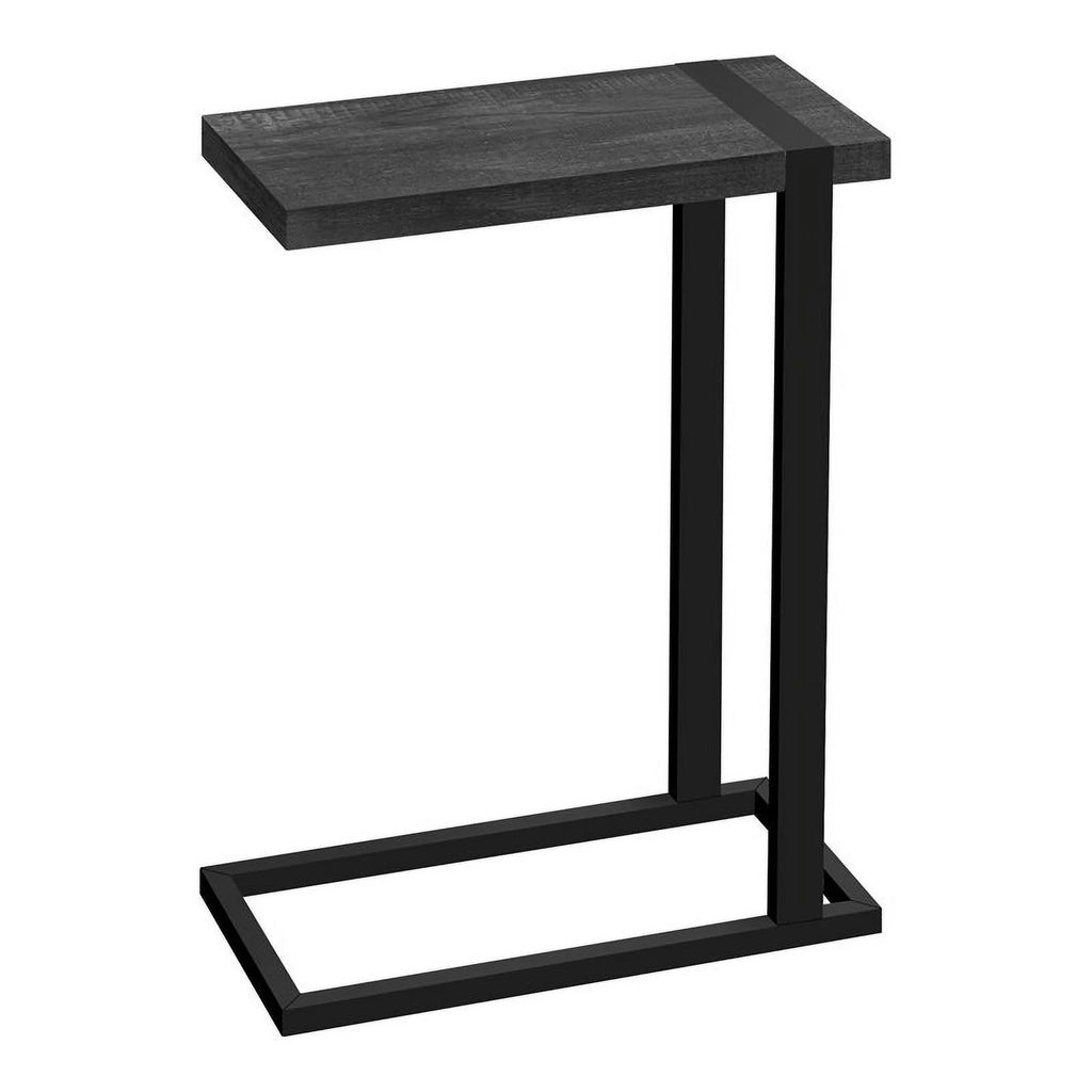 Black Rectangular Farmhouse Wood Side Table J81450