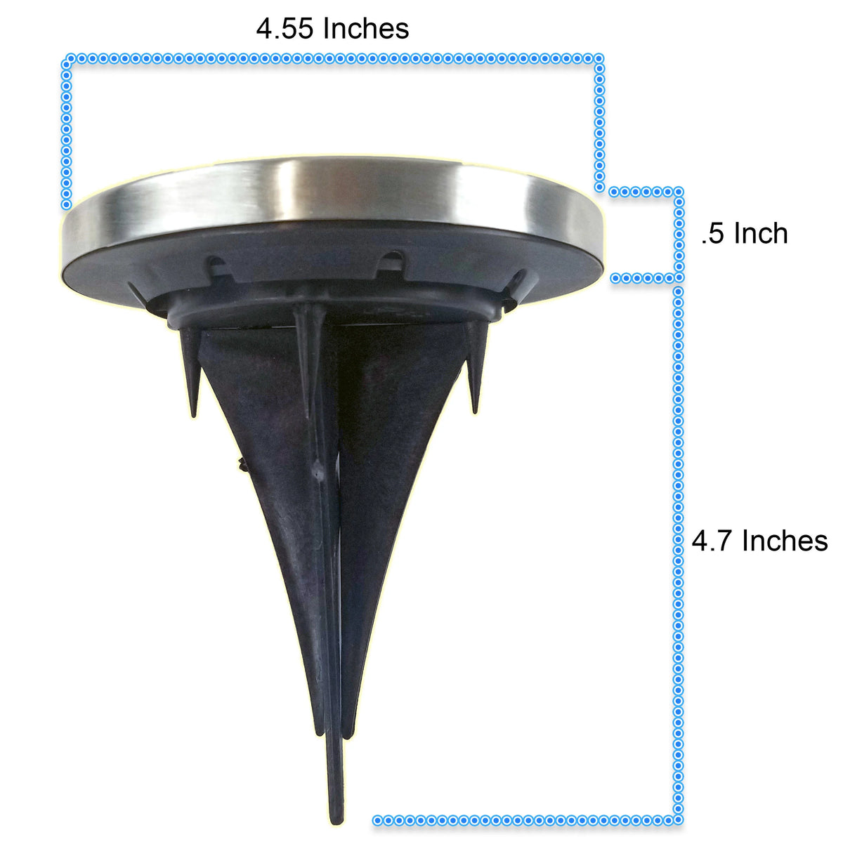 Color Changing 8 LED Disk Path Ground Lights Stainless Steel Waterproof 4 Pack Q375