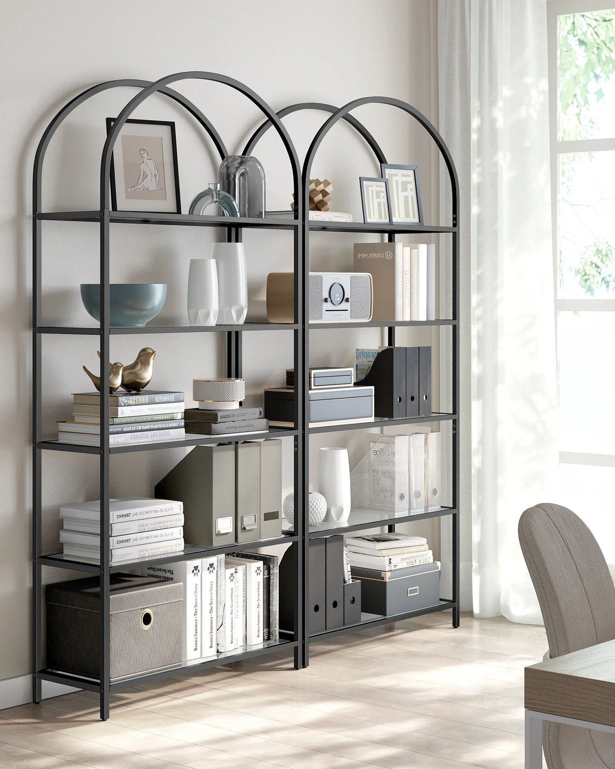 5-Tier Metal Bookcase R50331