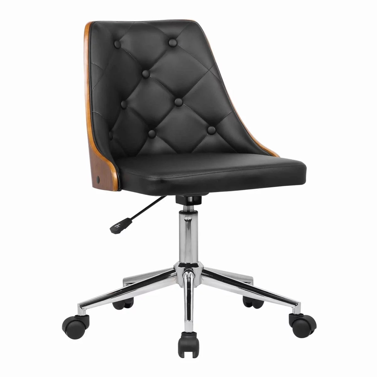 Brown and Black Adjustable Tufted Office Chair E927