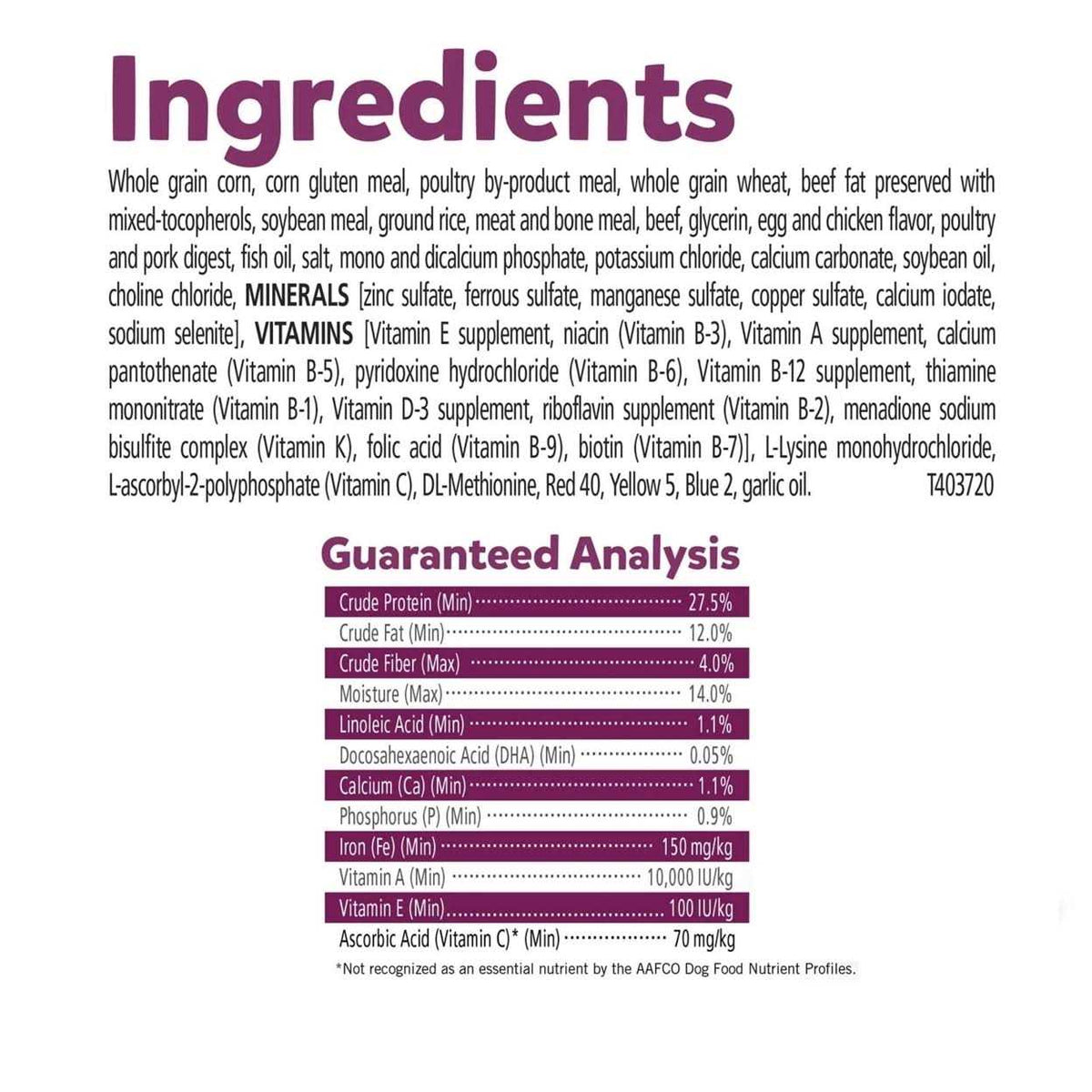 Dry Puppy Food W1751
