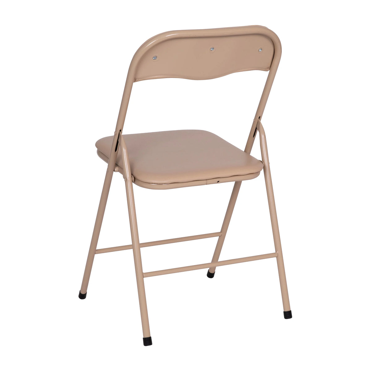 Tan 5 Pcs Folding Game Table and Chair Set O6973