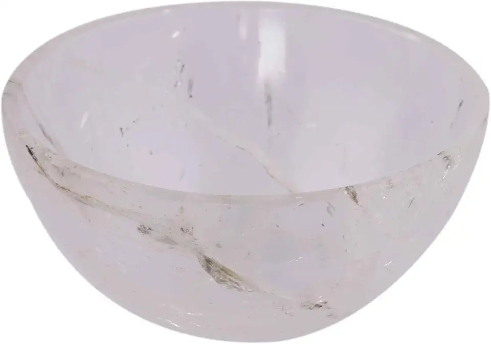 Handmade Carved Crystal Quartz Stone Bowl 3 Inches X498061