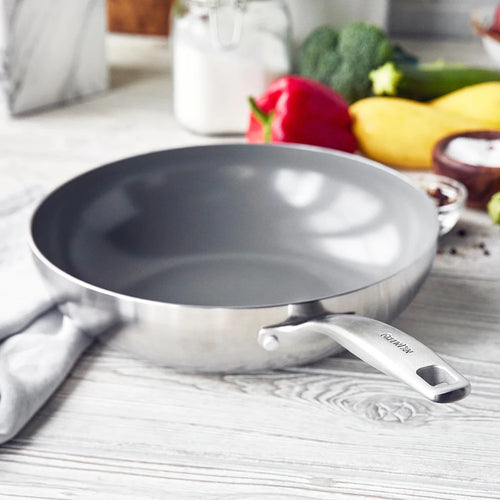 11" Stainless Steel Ceramic Nonstick Wok L679
