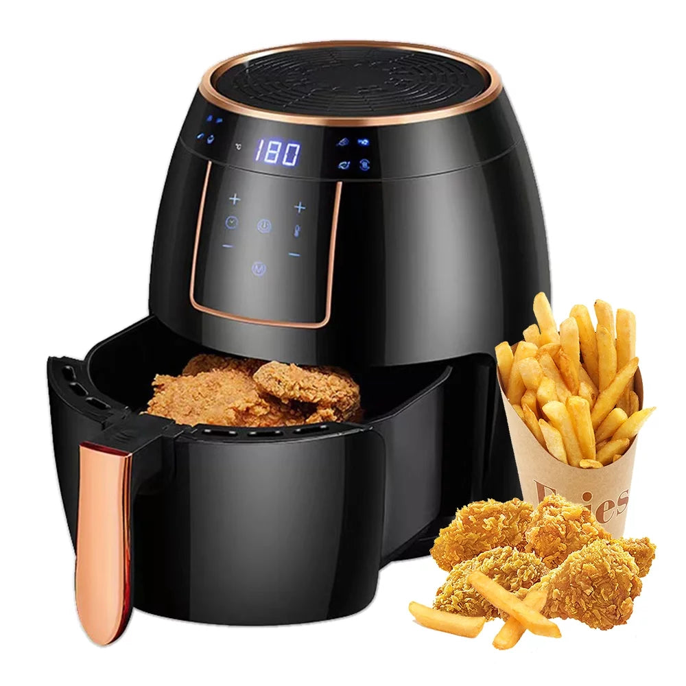 5.5L LCD Electric Air Fryer with Bakeware N57775
