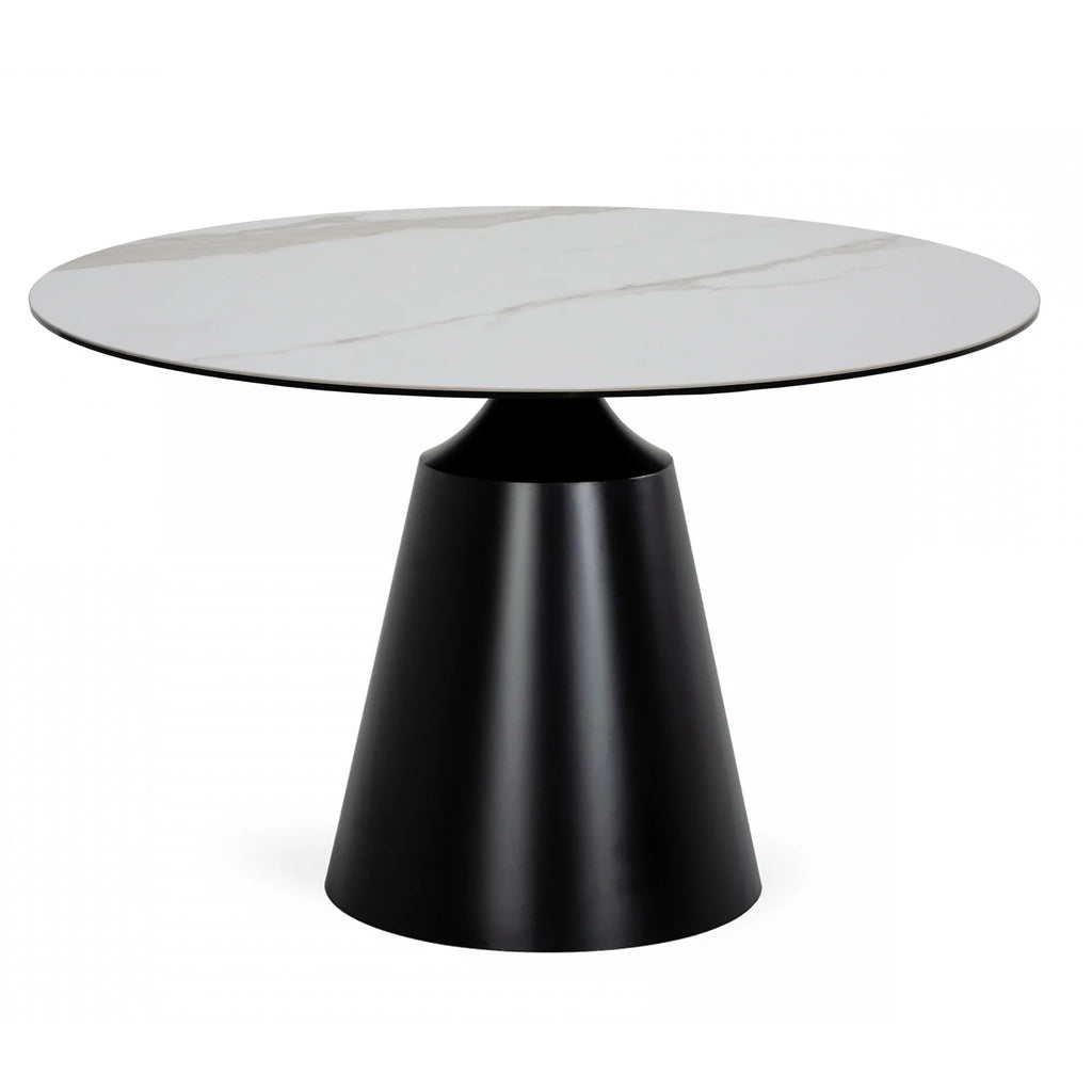 White Ceramic Top Dining Table D8907