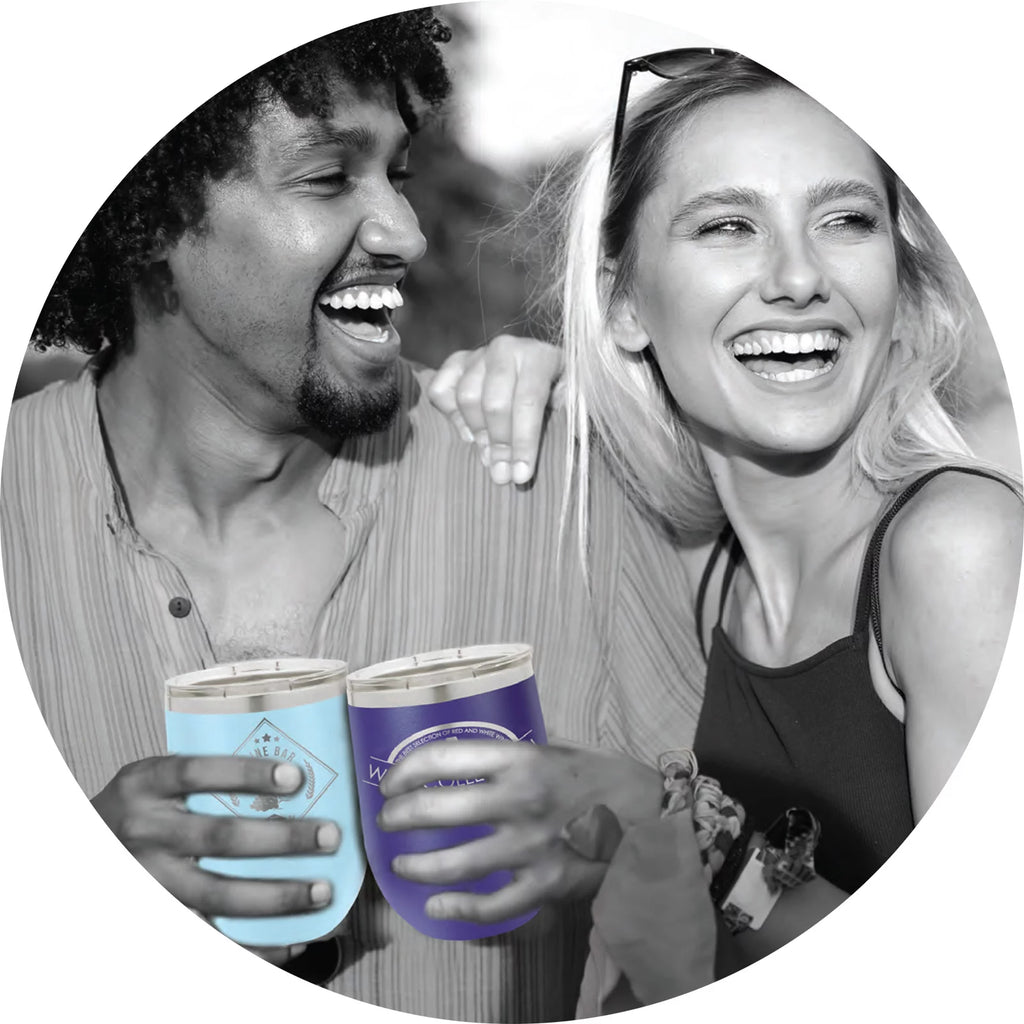 12 oz Stainless Steel Double Walled Wine Tumbler W77463