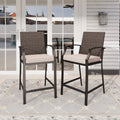 Wicker Rattan Bar Stools Set of 2 J9055