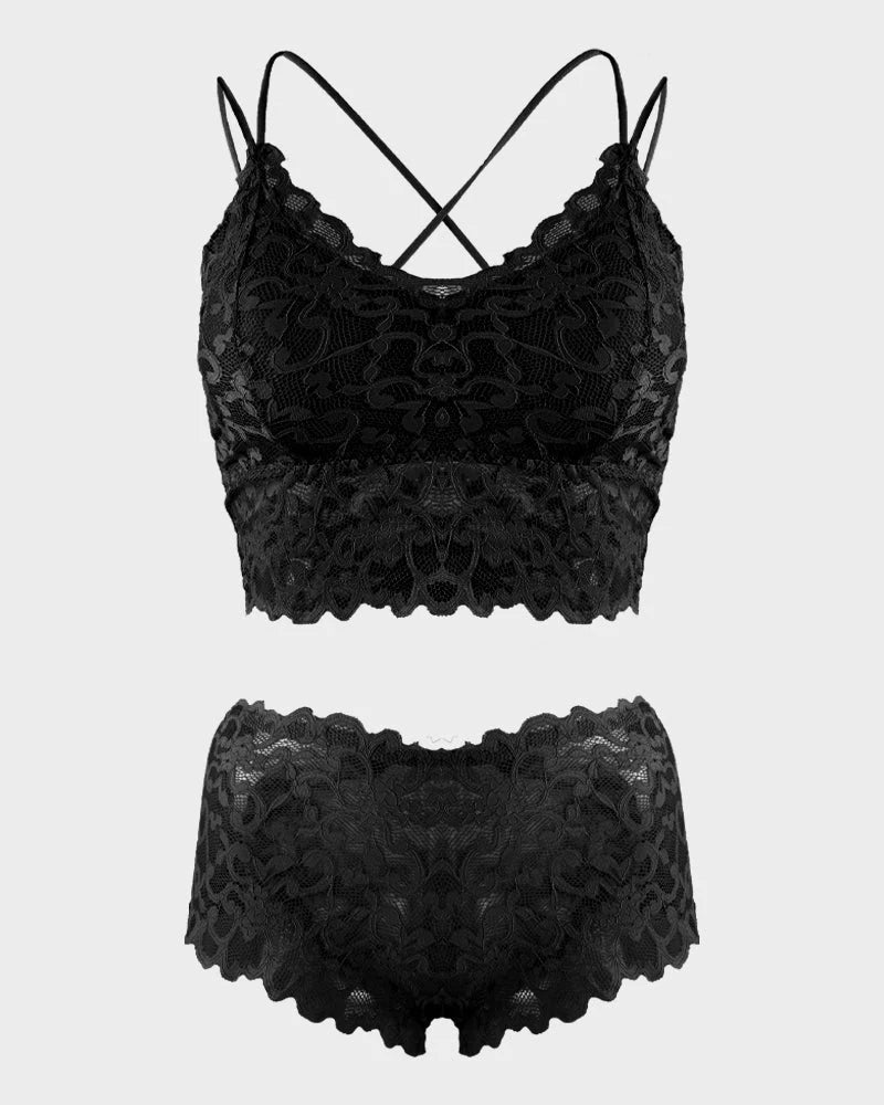 Lace Bralette & Panty Bundle A882