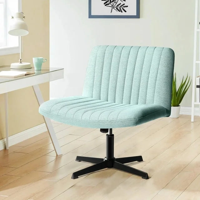 Armless Fabric Padded Swivel Desk Chair N8868