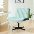 Armless Fabric Padded Swivel Desk Chair N8868