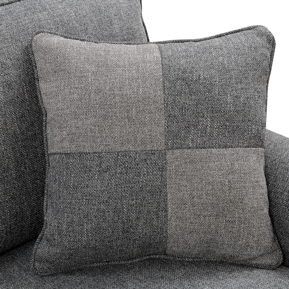 Dark Grey L-Shaped Sectional Sofa D814646