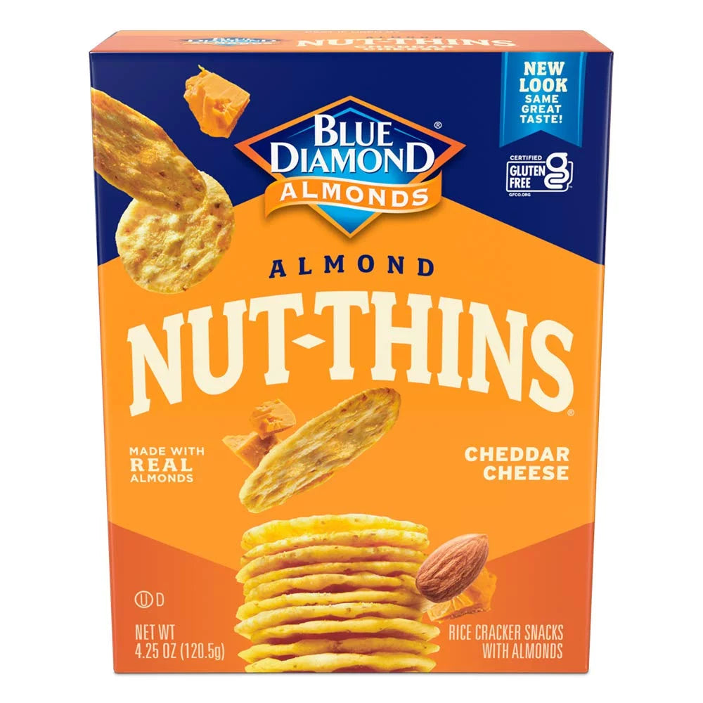 Cheddar Cheese Rice Cracker Snacks 4.25 oz Pack of 4 B731210