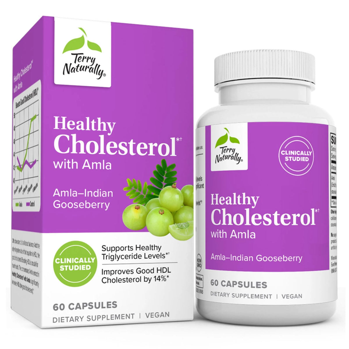 Healthy Cholesterol Amla 60 Capsules Vegan Kosher L722