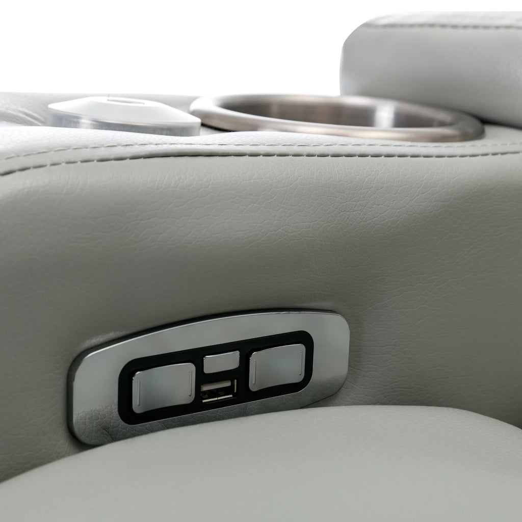 Oversized PU Leather Recliner with Cup Holder G88932