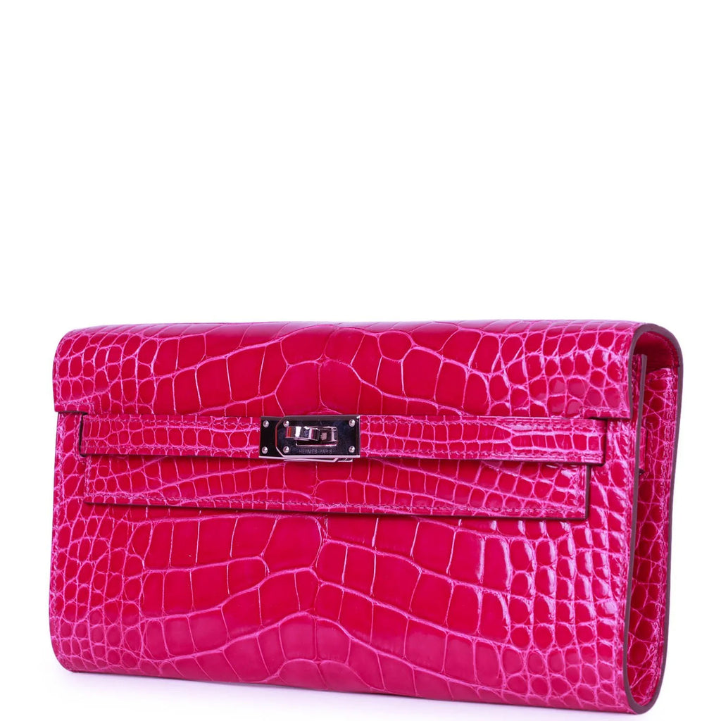 Pre-owned Shiny Alligator Wallet J2454