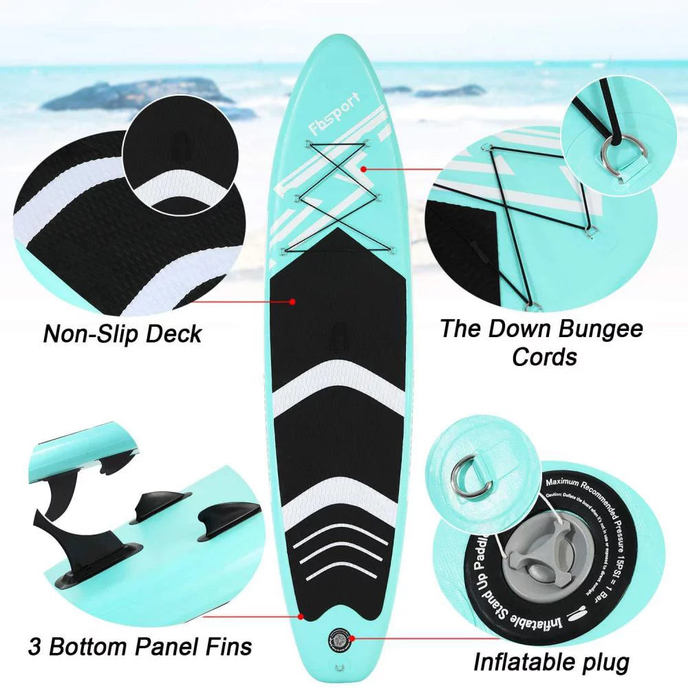 11' Mint Green Inflatable Paddle Board X16365