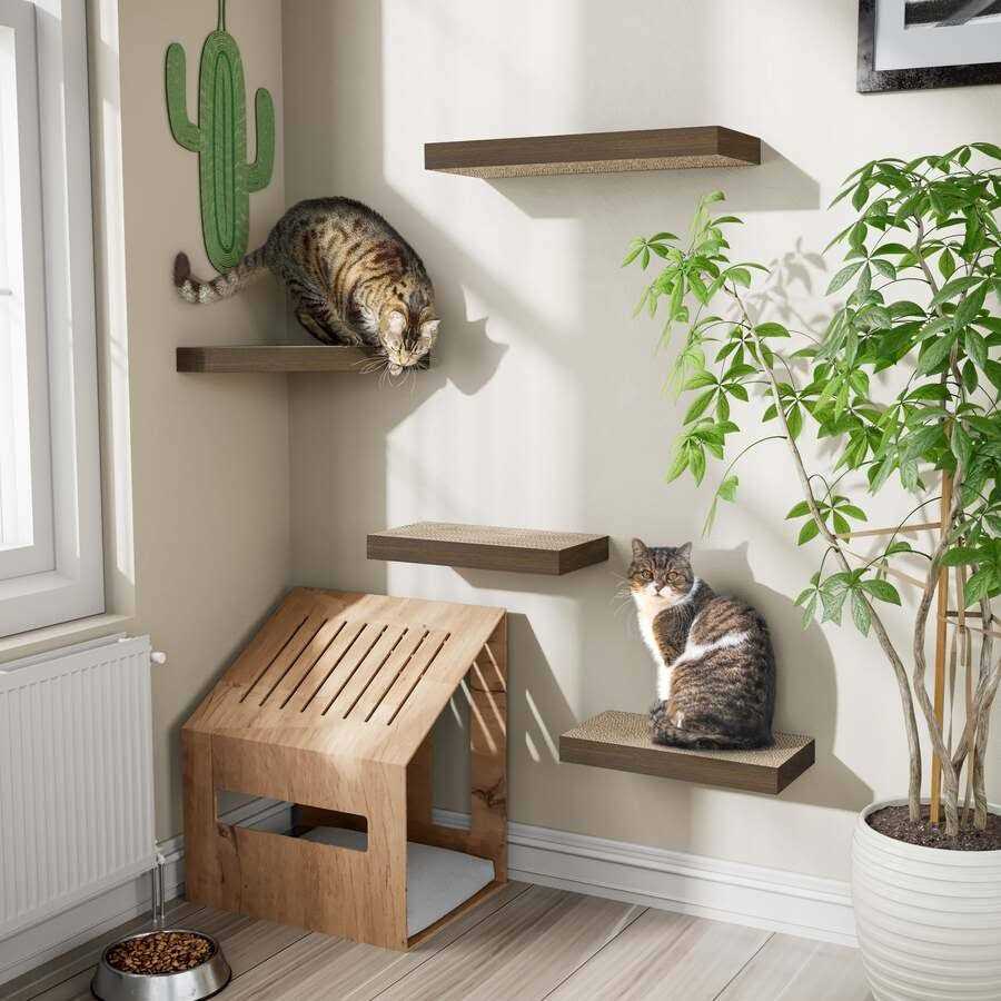 Cat Scratcher Floating Shelf Combo Y1463