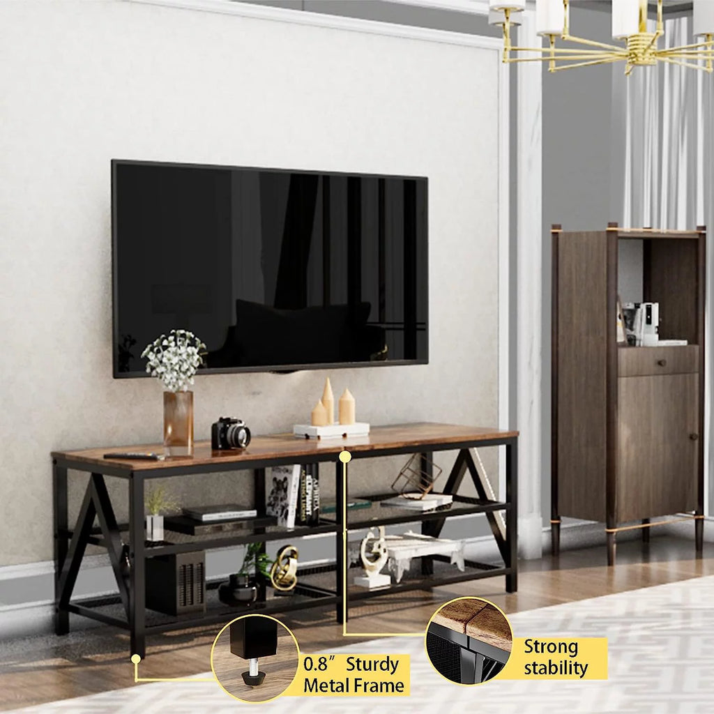 60 65 Inch 3-Tier TV Stand with Metal Frame R439589