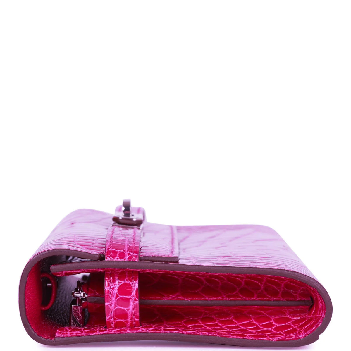 Pre-owned Shiny Alligator Wallet J2454