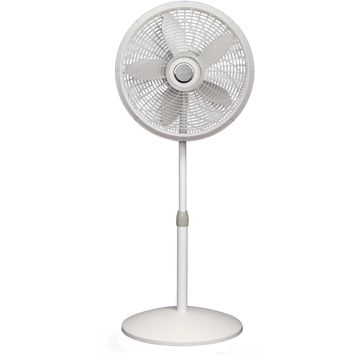 18" Oscillating 3-Speed Pedestal Fan, White Y49209