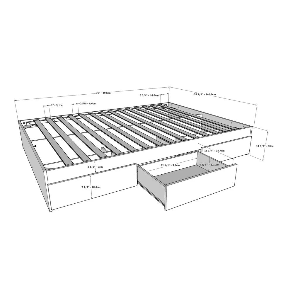 4 Piece Full Size Bedroom Set K528