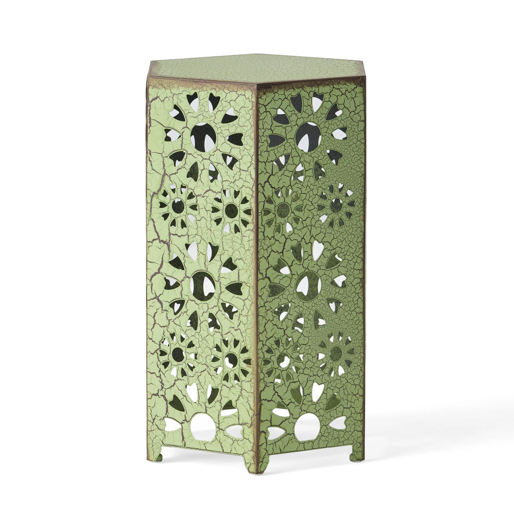 14" Hexagon Iron Side Table I398