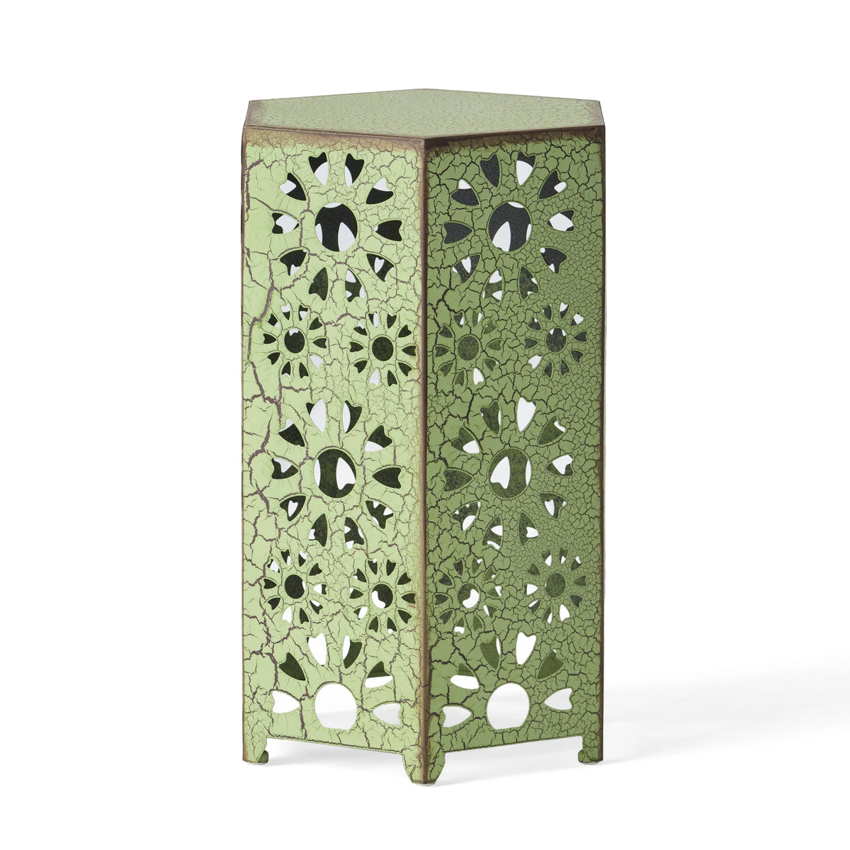 14" Hexagon Iron Side Table I398