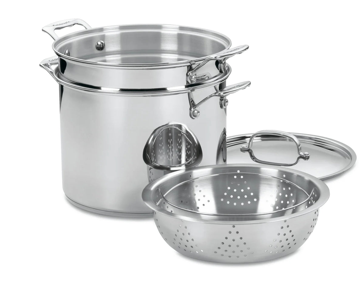 Stainless Steel 4-Piece 12-Quart Pasta Steamer Set M401656