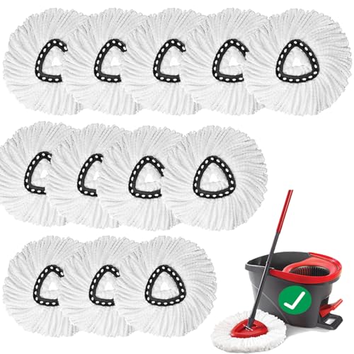 10 PCS Microfiber Spin Mop Replacement Head O914