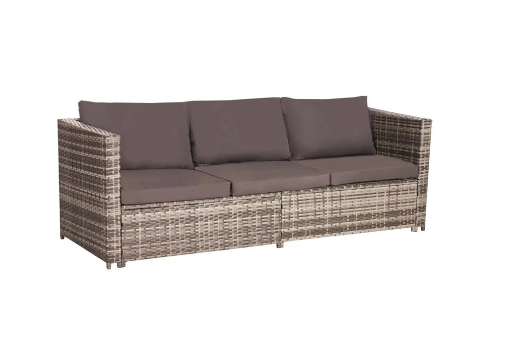 6 Pieces All-Weather Wicker Patio Furniture Set with Coffee Table & Ottoman H68864