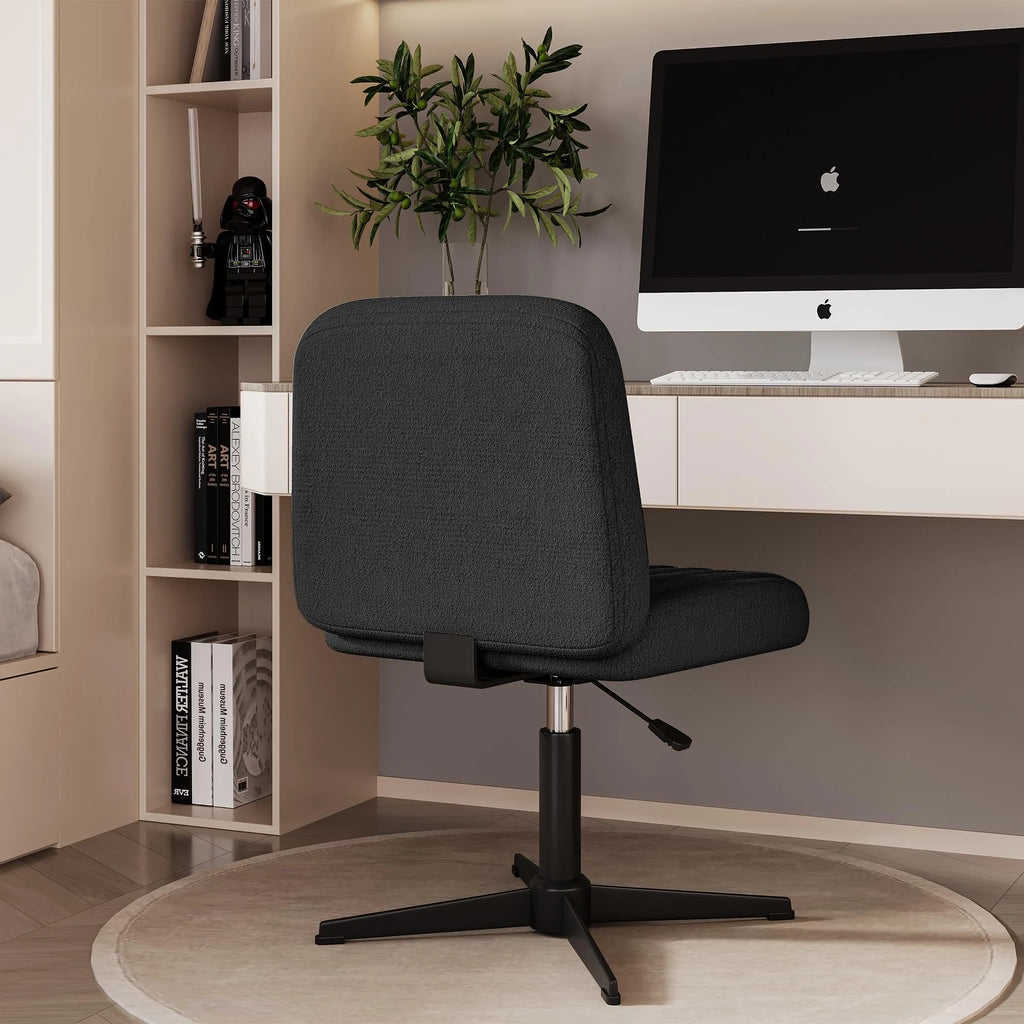 Armless Wide Seat Ergonomic Swivel Office Chair P54762