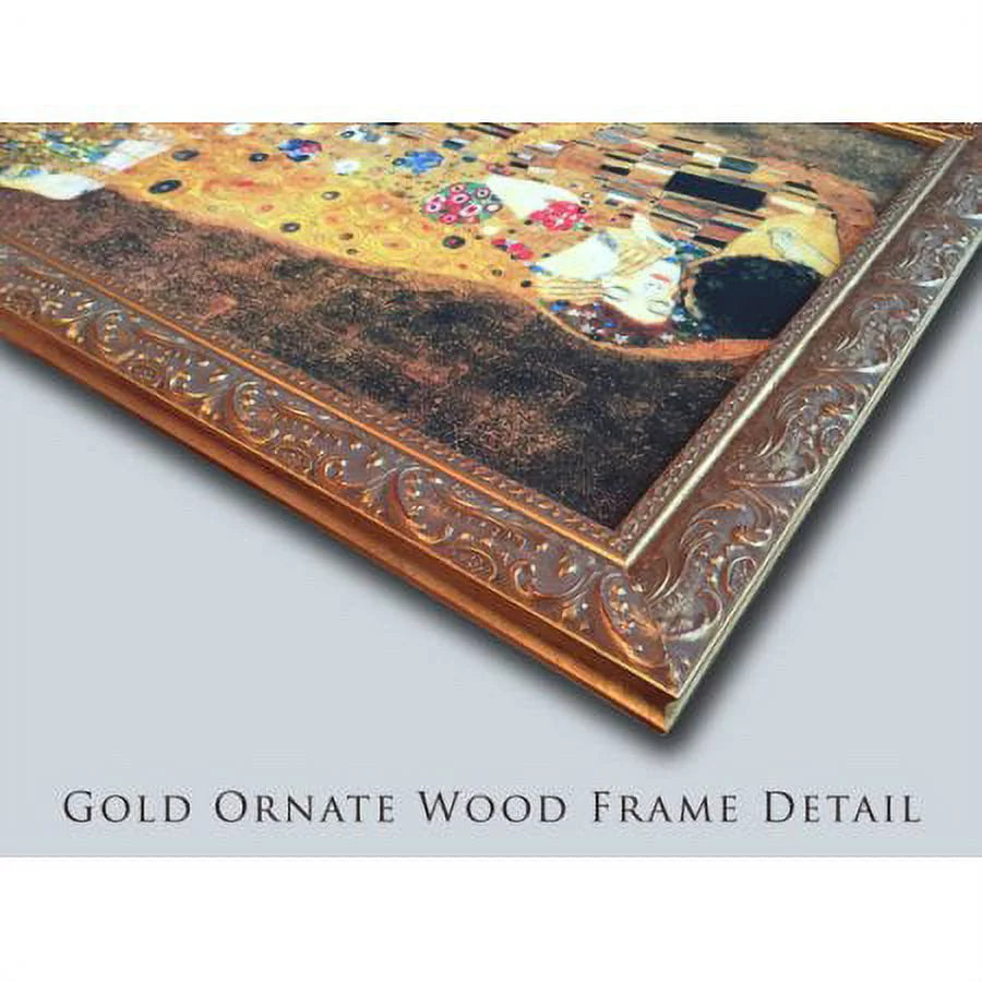 Gold Ornate Wood Framed Art Print Ace of Spades III R644993