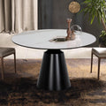 White Ceramic Top Dining Table D8907