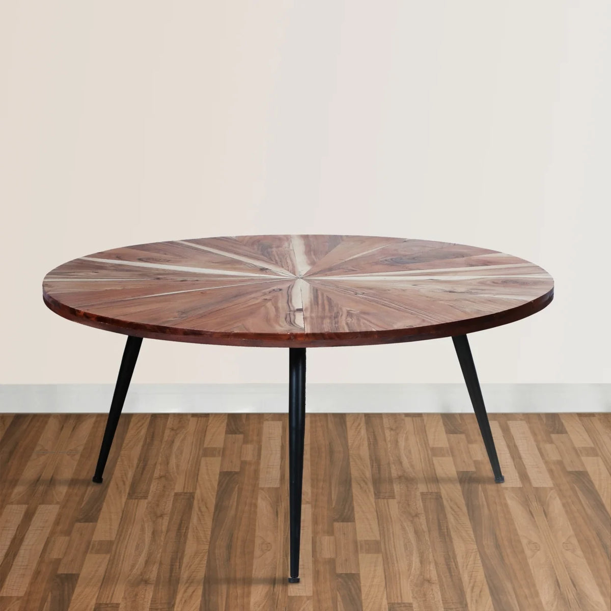 31 Inch Round Mango Wood Coffee Table B474