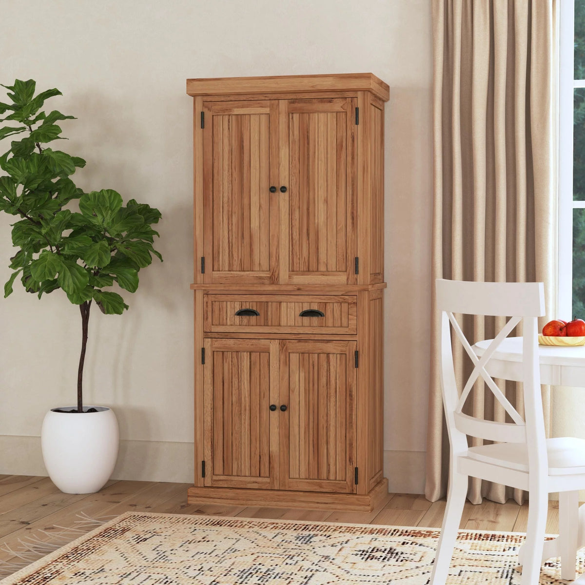 Brown Wood Pantry T82216