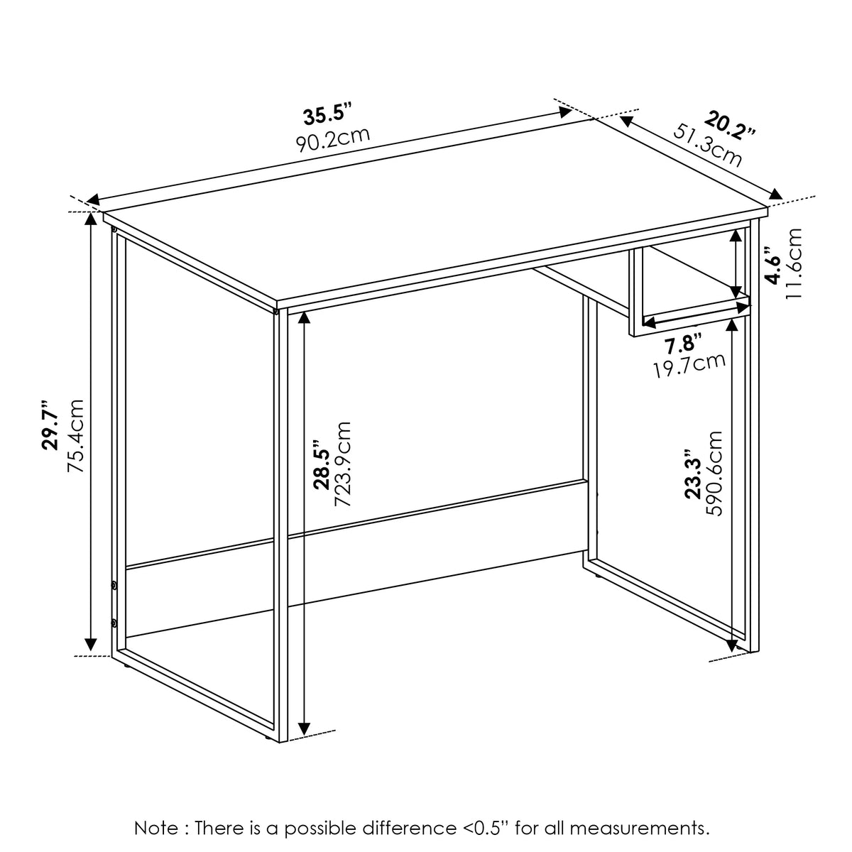 French Oak Grey Study Desk K291714